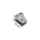 Handbag Strap Holder in Pair, Nickel, 20 mm