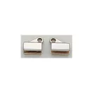 Handbag Strap Holder in Pair, Nickel, 20 mm