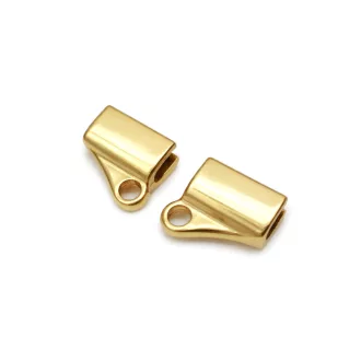 Screw-On Handle Connector in Pair, Gold