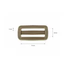 Plastic fix Tri-Glide Slide, Beige, 38 mm