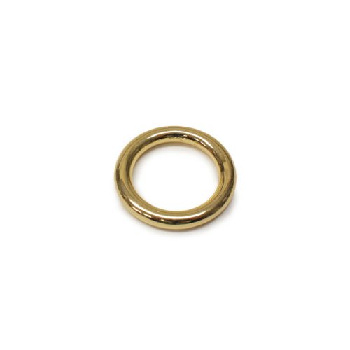Zinc Alloy Circle, Gold, 25 mm