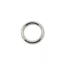 Zinc Alloy Circle, Nickel, 25 mm