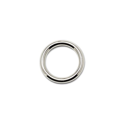 Zinc Alloy Circle, Nickel, 25 mm