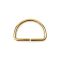 METAL D-RING 40x25x4 mm, gold coloured