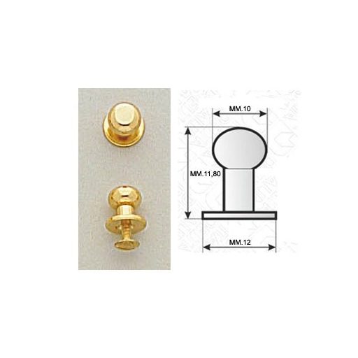 Stud, Nickel, 10 mm