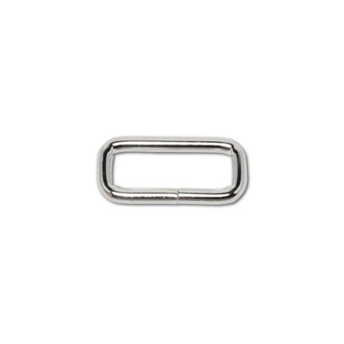 Iron Rectangle Shaped Handbag Strap Holder, Nickel, 30 mm x 10 mm, 4 mm Thickness