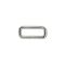 Iron Rectangle Shaped Handbag Strap Holder, Nickel, 30 mm x 10 mm, 4 mm Thickness