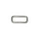 Iron Rectangle Shaped Handbag Strap Holder, Nickel, 30 mm x 10 mm, 4 mm Thickness