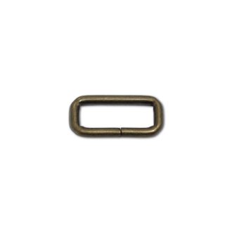  Iron Rectangle Shaped Handbag Strap Holder, Antique, 30 mm x 10 mm, 4 mm Thickness