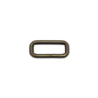   Iron Rectangle Shaped Handbag Strap Holder, Antique, 30 mm x 10 mm, 4 mm Thickness