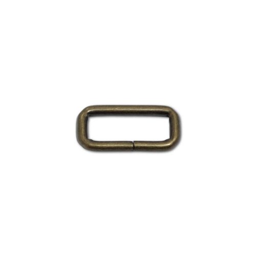 Iron Rectangle Shaped Handbag Strap Holder, Antique, 30 mm x 10 mm, 4 mm Thickness