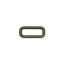 Iron Rectangle Shaped Handbag Strap Holder, Antique, 30 mm x 10 mm, 4 mm Thickness