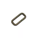Iron Rectangle Shaped Handbag Strap Holder, Antique, 30 mm x 10 mm, 4 mm Thickness