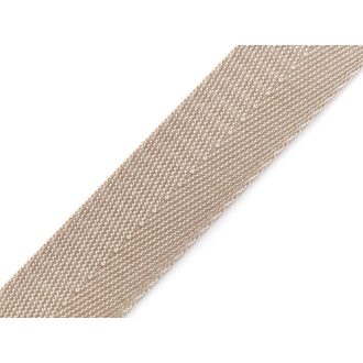 Satin Webbing, Beige, 25 mm