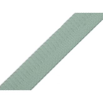 Satin Webbing, light green, 25 mm