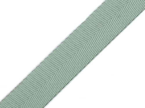 Satin Webbing, light green, 25 mm