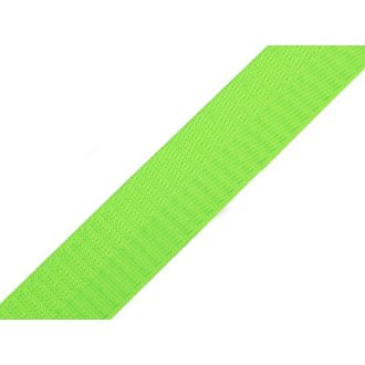 Satin Webbing, neon green, 25 mm