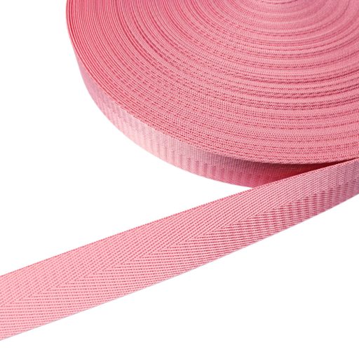 Satin Webbing, Pink, 25 mm