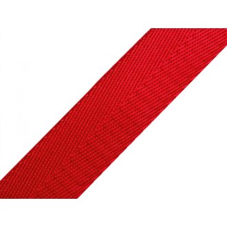 Satin Webbing, Red, 25 mm