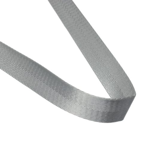 Satin Webbing, Light Grey, 25 mm