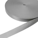 Satin Webbing, Light Grey, 25 mm