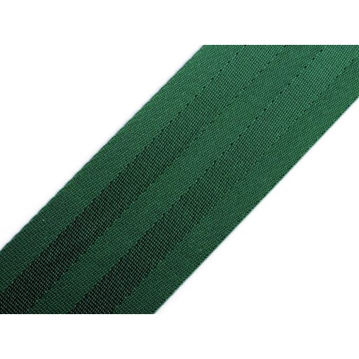 Green satin webbing, 5 cm wide