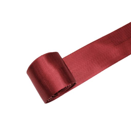Burgundy satin webbing, extra wide, 5 cm