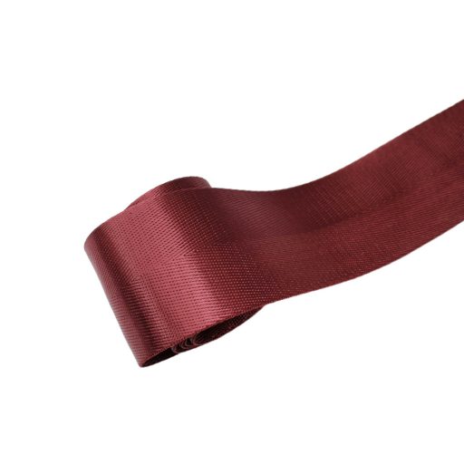 Burgundy satin webbing, extra wide, 5 cm