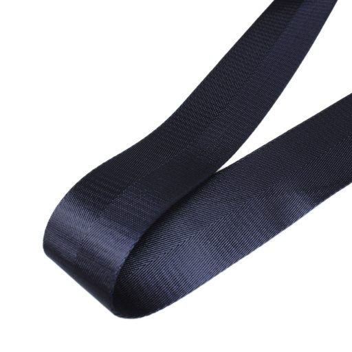 Dark blue satin webbing, extra wide, 5 cm