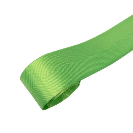 Neon green satin webbing, extra wide, 5 cm