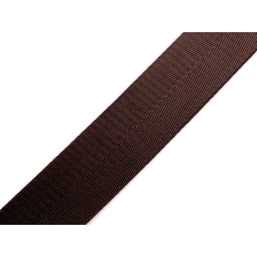 Satin Webbing Dark Brown, 38 mm