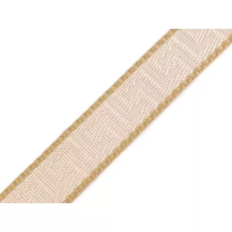 Satin Webbing, Beige, 25 mm