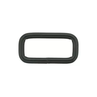 Iron Rectangle Shaped Handbag Strap Holder, Black, 25 mm