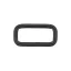 Iron Rectangle Shaped Handbag Strap Holder, Black, 25 mm
