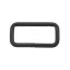 Iron Rectangle Shaped Handbag Strap Holder, Black, 30 mm