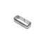 Metal Belt Loop – 30 mm, Shiny Silver, Cast Zamak