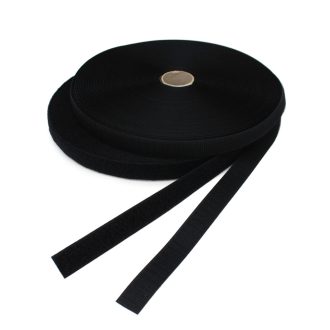 VELCRO® Hook & Loop Tape, Black 20 mm
