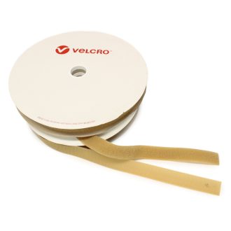 VELCRO® Hook & Loop Tape, Beige 25 mm