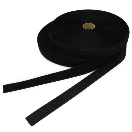 VELCRO® Hook & Loop Tape, Black 25 mm