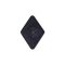 Diamond stripe-earpiece, black plastic