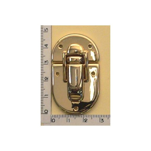 Metal Box Lock – Silver, 5 × 3 cm, Cast Zamak