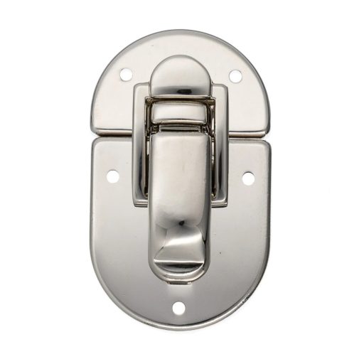 Metal Box Lock – Silver, 5 × 3 cm, Cast Zamak
