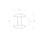 Small Rivet, Double Headed, Silver, 6 mm