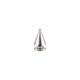 Cone Shaped Decoration, Threaded, Nickel