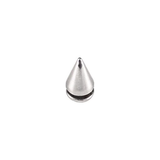 Cone Shaped Decoration, Threaded, Nickel