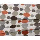 Lampion mintás szövet táska anyag, bézs