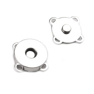 Sew on Magnetic Lock, Nickel, 18 mm