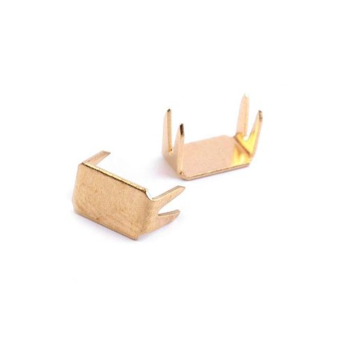 Zipper Bottom Stop,Gold, 5 mm