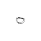 Iron D-ring, Gun Metal, 10 mm