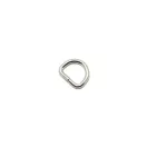 Iron D-ring, Nickel, 10 mm
